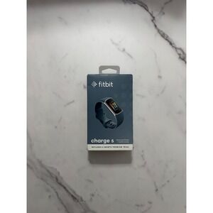 Fitbit Charge 5 Advanced Fitness Health Tracker Steel Blue- Damaged Box